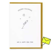Dicks Don’t Lie Grußkarte “And a Happy New Year” | Guten Rutsch mit Augenzwinkern | Dicks Don’t Lie
