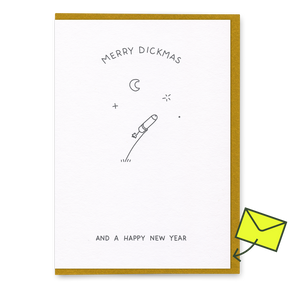 Dicks Don’t Lie Grußkarte “And a Happy New Year” | Guten Rutsch mit Augenzwinkern | Dicks Don’t Lie