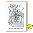 Studio Boketto Grußkarte “Flowers” | Blumiger Gruß zum Dankesagen | Studio Boketto