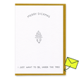 Dicks Don’t Lie Grußkarte “Under the Tree” | Weihnachtlich & romantisch | Dicks Don’t Lie