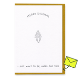 Dicks Don’t Lie Grußkarte “Under the Tree” | Weihnachtlich & romantisch | Dicks Don’t Lie