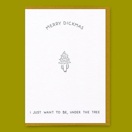 Dicks Don’t Lie Grußkarte “Under the Tree” | Weihnachtlich & romantisch | Dicks Don’t Lie