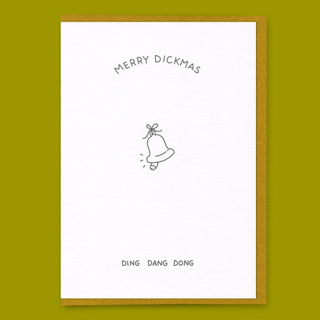 Dicks Don’t Lie Grußkarte “Ding Dang Dong” | Schrill & festlich zu Weihnachten | Dicks Don’t Lie