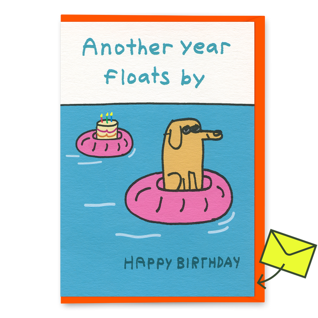 Ohh Deer Grußkarte “Another Year flows by” | Zeit vergeht, Stil bleibt | Ohh Deer
