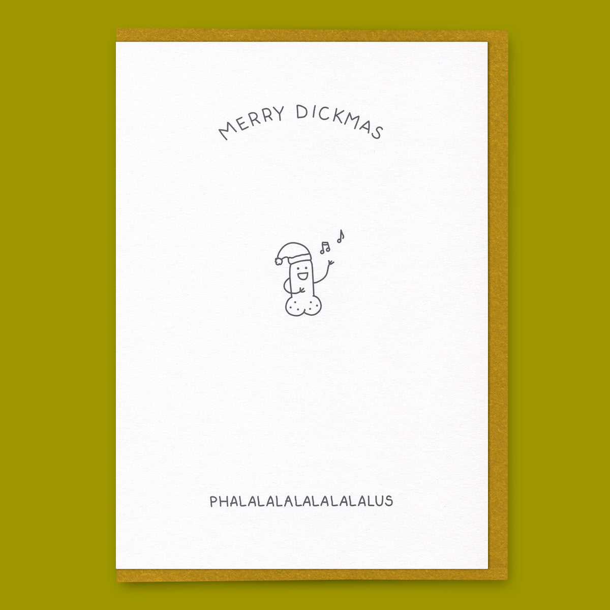 Dicks Don’t Lie Grußkarte “Phalalalalalalalalus” | Lustiger Weihnachtsgruß | Dicks Don’t Lie