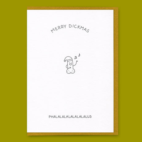 Dicks Don’t Lie Grußkarte “Phalalalalalalalalus” | Lustiger Weihnachtsgruß | Dicks Don’t Lie
