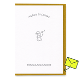 Dicks Don’t Lie Grußkarte “Phalalalalalalalalus” | Lustiger Weihnachtsgruß | Dicks Don’t Lie