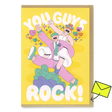 Studio Boketto Grußkarte “You Guys Rock” | Für richtig starke Geburtstagshelden | Studio Boketto