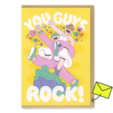 Studio Boketto Grußkarte “You Guys Rock” | Für richtig starke Geburtstagshelden | Studio Boketto