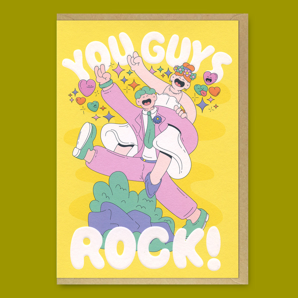 Studio Boketto Grußkarte “You Guys Rock” | Für richtig starke Geburtstagshelden | Studio Boketto