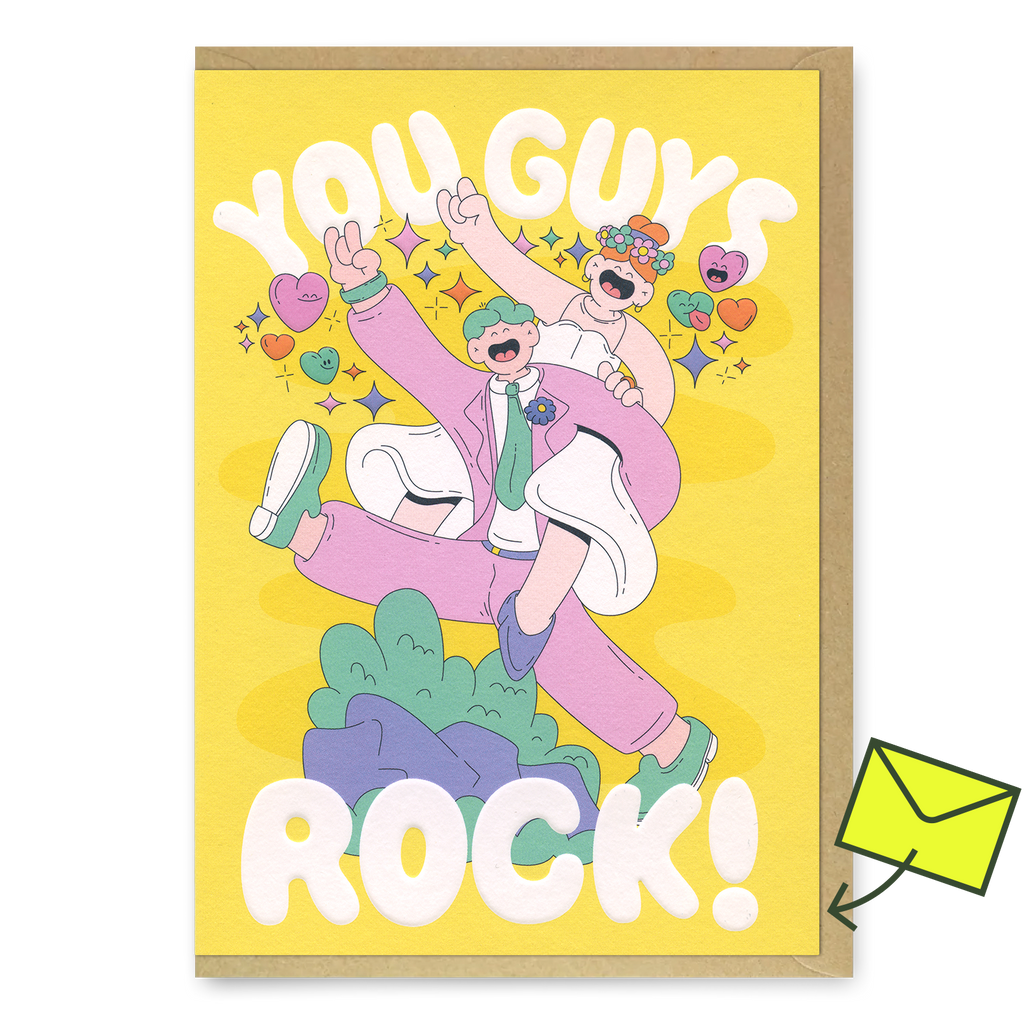 Studio Boketto Grußkarte “You Guys Rock” | Für richtig starke Geburtstagshelden | Studio Boketto