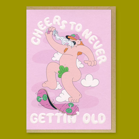 Studio Boketto Grußkarte “Gettin Old” | Witziger Spruch zum Geburtstag | Studio Boketto