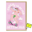 Studio Boketto Grußkarte “Gettin Old” | Witziger Spruch zum Geburtstag | Studio Boketto