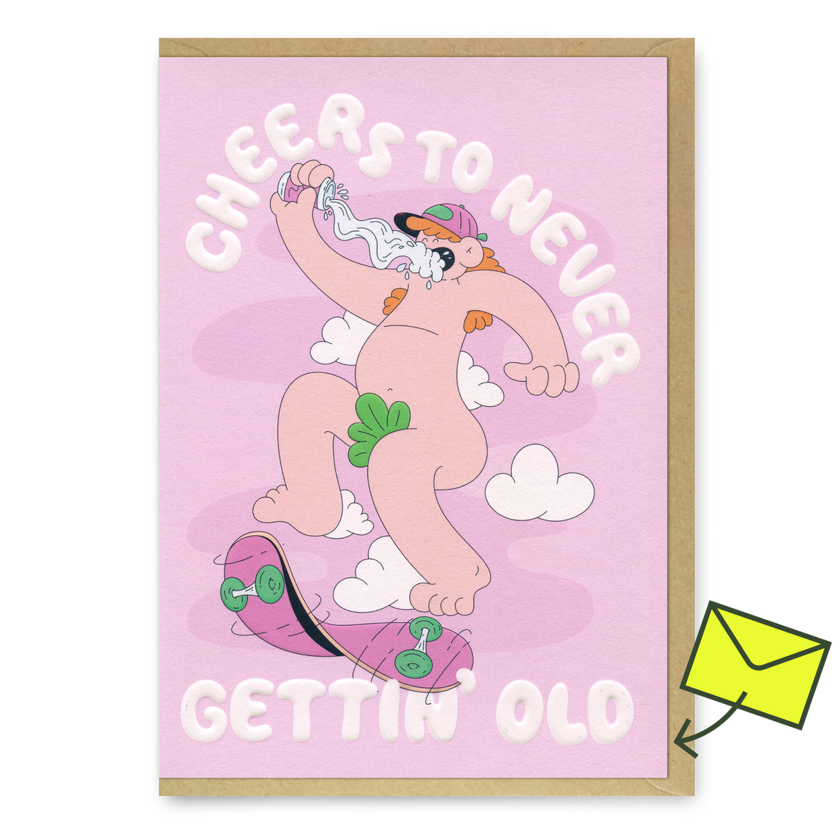Studio Boketto Grußkarte “Gettin Old” | Witziger Spruch zum Geburtstag | Studio Boketto
