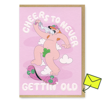 Studio Boketto Grußkarte “Gettin Old” | Witziger Spruch zum Geburtstag | Studio Boketto
