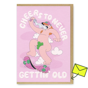 Studio Boketto Grußkarte “Gettin Old” | Witziger Spruch zum Geburtstag | Studio Boketto