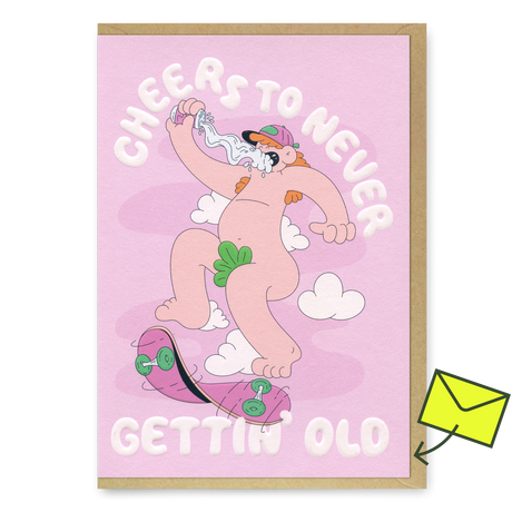 Studio Boketto Grußkarte “Gettin Old” | Witziger Spruch zum Geburtstag | Studio Boketto