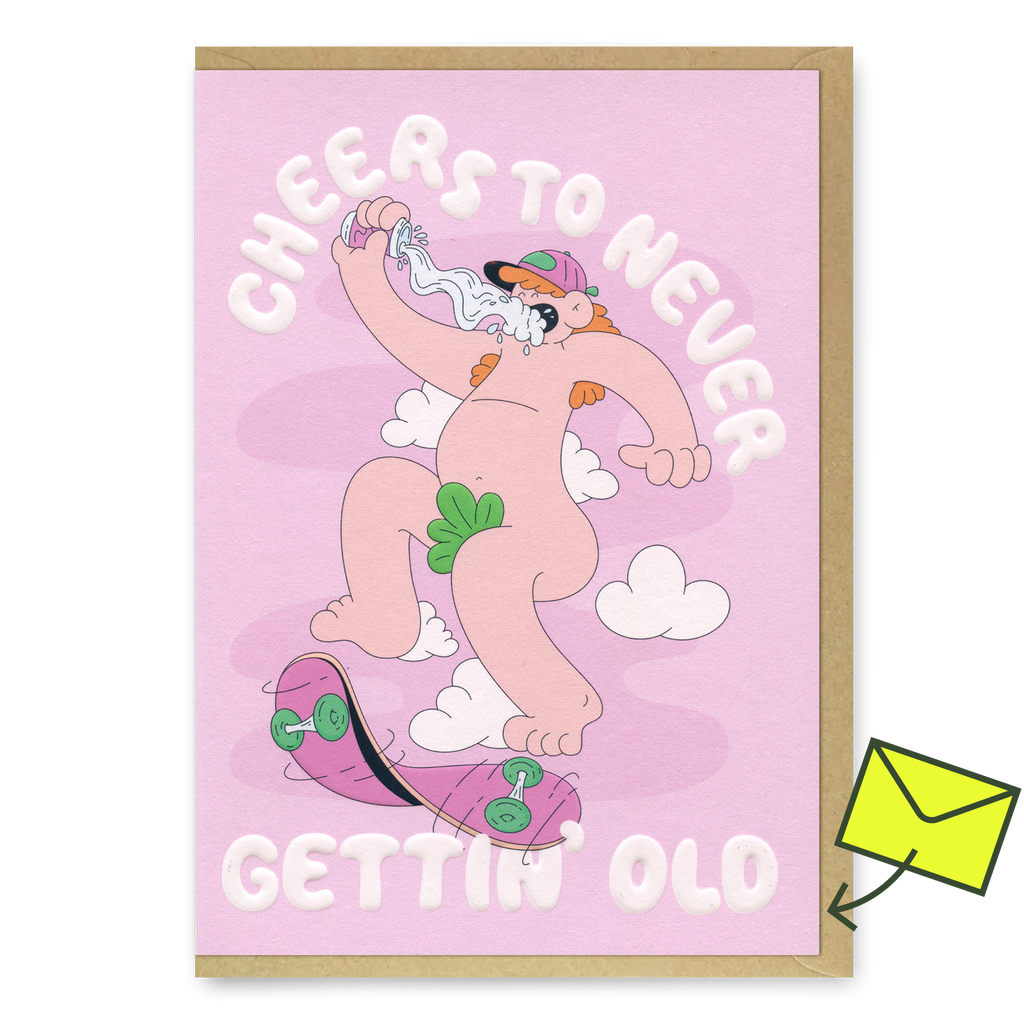 Studio Boketto Grußkarte “Gettin Old” | Witziger Spruch zum Geburtstag | Studio Boketto