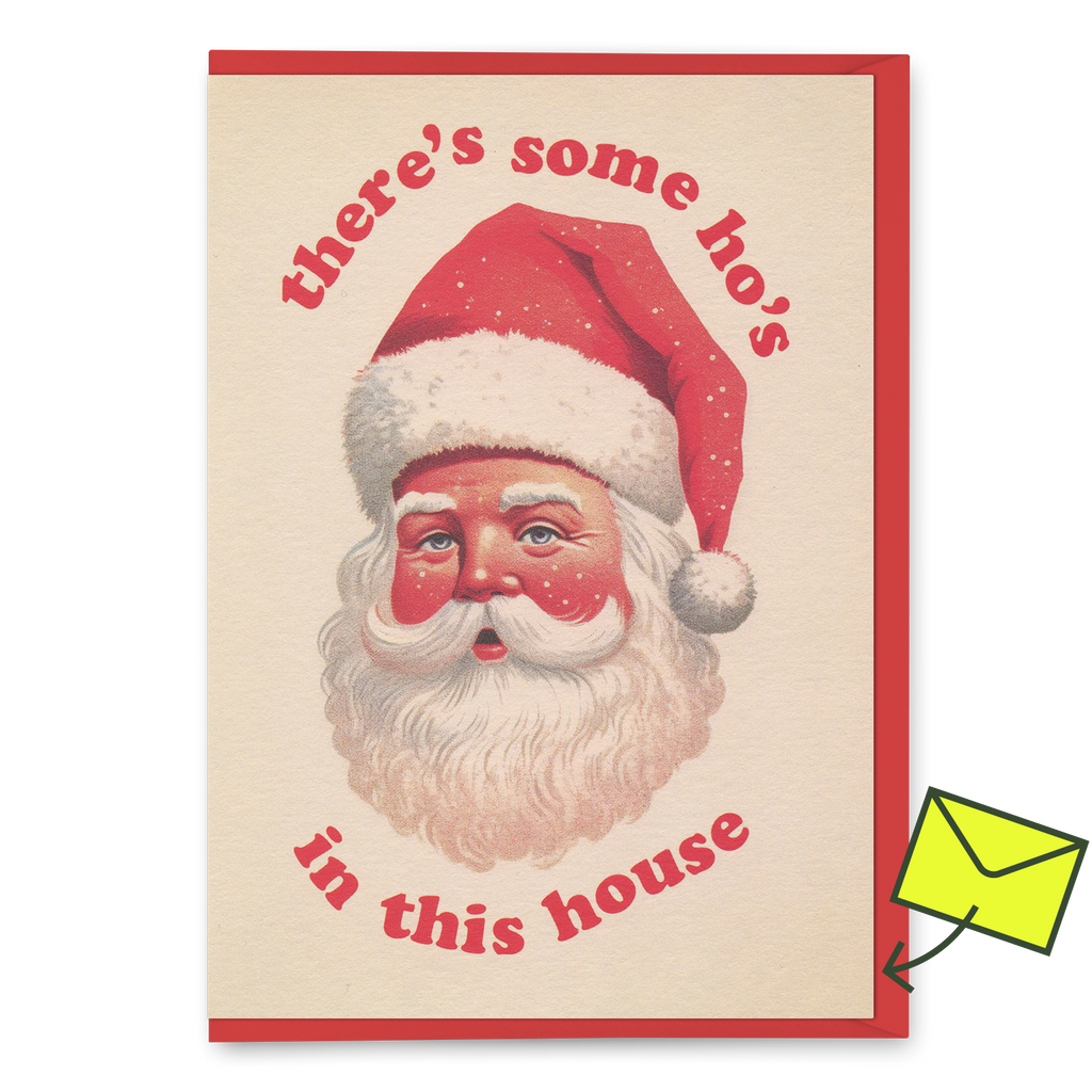 Ohh Deer Grußkarte “Some Ho's” | Lustiger Weihnachtsgruß | Ohh Deer