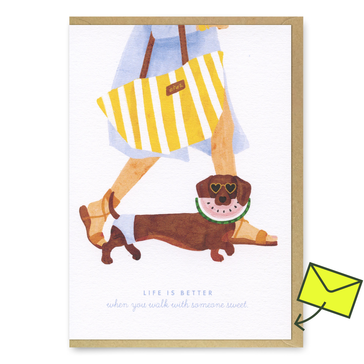 ALL THE WAYS TO SAY Grußkarte “Summer Dachshund” | Sommergrüße mit Dackelcharme | ALL THE WAYS TO SAY