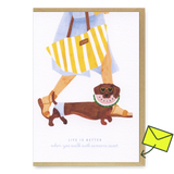 ALL THE WAYS TO SAY Grußkarte “Summer Dachshund” | Sommergrüße mit Dackelcharme | ALL THE WAYS TO SAY