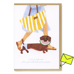 ALL THE WAYS TO SAY Grußkarte “Summer Dachshund” | Sommergrüße mit Dackelcharme | ALL THE WAYS TO SAY