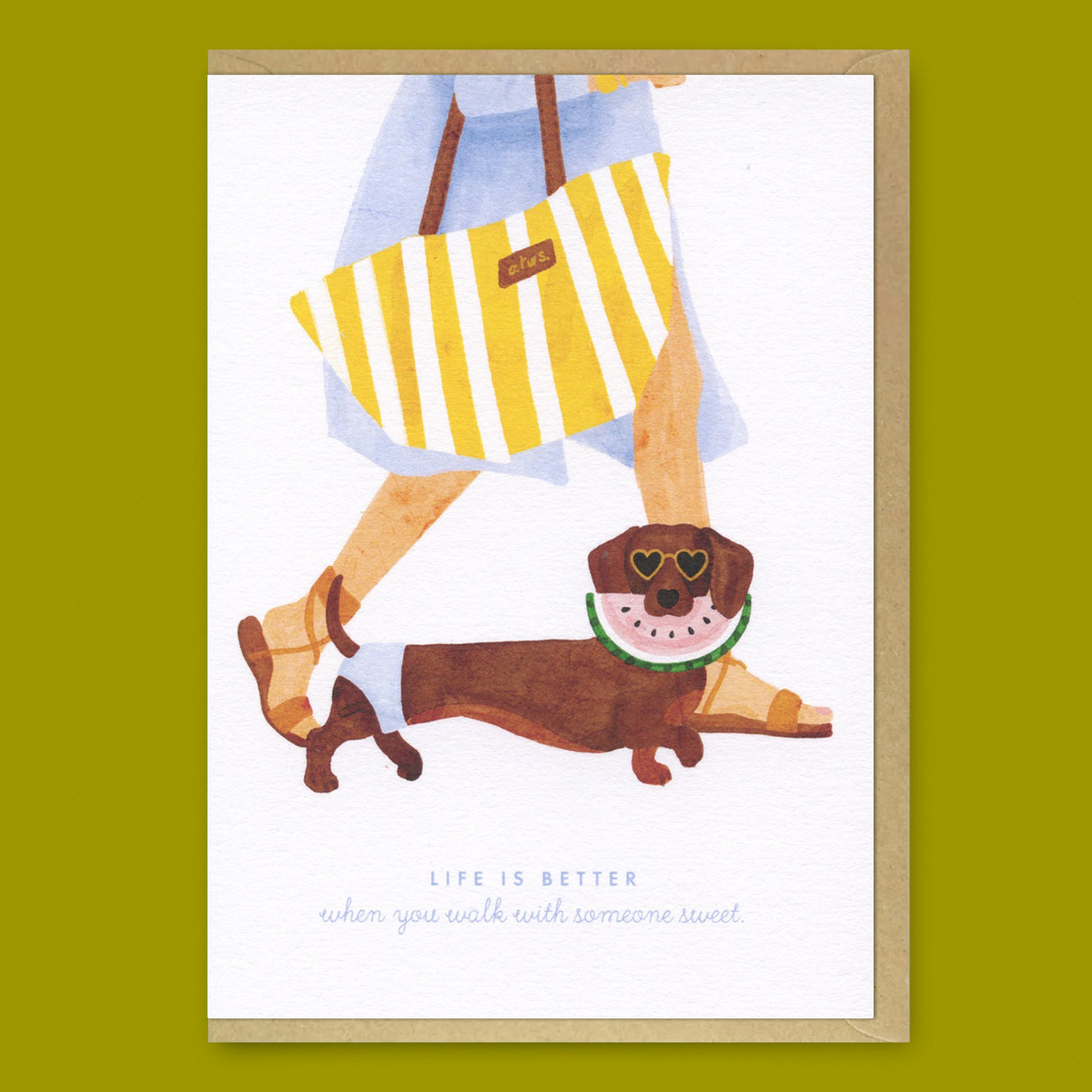 ALL THE WAYS TO SAY Grußkarte “Summer Dachshund” | Sommergrüße mit Dackelcharme | ALL THE WAYS TO SAY