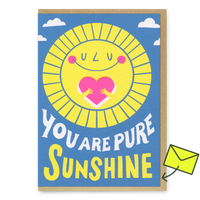 Ohh Deer Grußkarte “You are pure Sunshine” | Sonniger Freundschaftsgruß | Ohh Deer