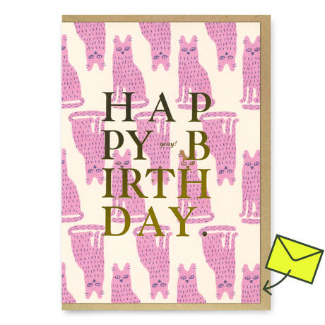 ALL THE WAYS TO SAY Grußkarte “Happy Birthday Stinky Cat” | Frech & flauschig zum Geburtstag | ALL THE WAYS TO SAY