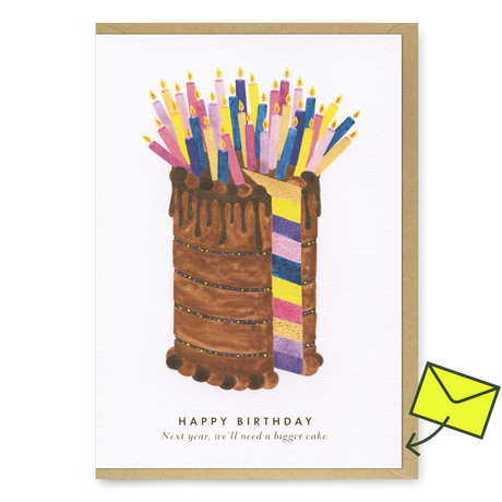 ALL THE WAYS TO SAY Grußkarte “Bigger Cake” | Süße Grüße für Naschkatzen | ALL THE WAYS TO SAY