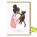 ALL THE WAYS TO SAY Grußkarte “As much as my cat” | Liebe mit Katzenhumor | ALL THE WAYS TO SAY