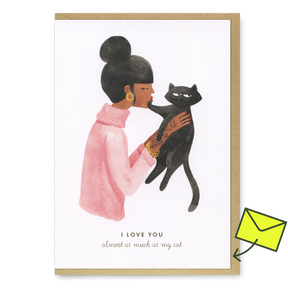 ALL THE WAYS TO SAY Grußkarte “As much as my cat” | Liebe mit Katzenhumor | ALL THE WAYS TO SAY