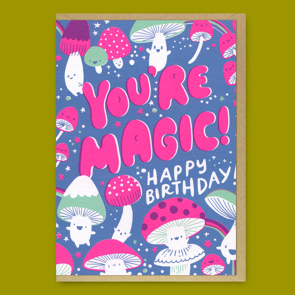 Ohh Deer Grußkarte “Magic Mushrooms” | Geburtstagsgruß mit Augenzwinkern | Ohh Deer