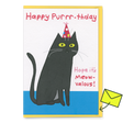 Ohh Deer Grußkarte “Hope it’s Meow-valous” | Katzenkarte zum Geburtstag | Ohh Deer