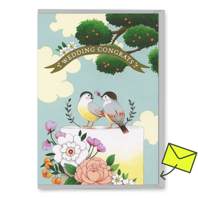 Ohh Deer Grußkarte “Wedding Congrats Birds” | Zur Hochzeit mit Stil | Ohh Deer
