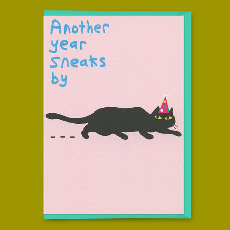 Ohh Deer Grußkarte “Another Year Sneaks By” | Witzige Geburtstagskarte | Ohh Deer