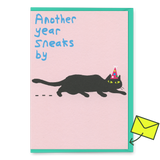 Ohh Deer Grußkarte “Another Year Sneaks By” | Witzige Geburtstagskarte | Ohh Deer