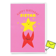 Deli Cards Grußkarte "Happy Birthday, sistar" | Schöne Klappkarte zum Geburtstag