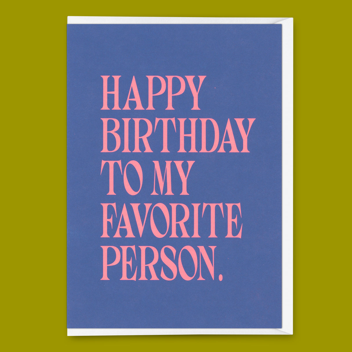 Deli Cards Grußkarte "To my favorite person" | Schöne Klappkarte mit Spruch zum Geburtstag