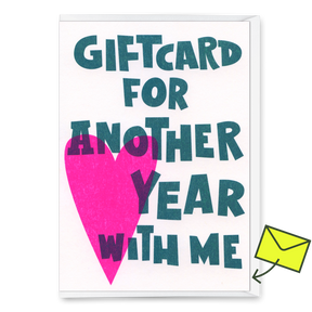 Deli Cards Grußkarte "Another year" | Lustige Gutschein-Karte für jeden Anlass