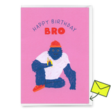 Deli Cards Grußkarte "Happy Birthday, Bro" | Coole Klappkarte zum Geburtstag