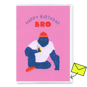 Deli Cards Grußkarte "Happy Birthday, Bro" | Coole Klappkarte zum Geburtstag