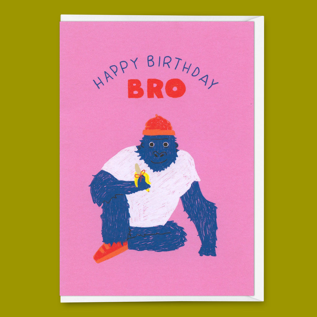 Deli Cards Grußkarte "Happy Birthday, Bro" | Coole Klappkarte zum Geburtstag