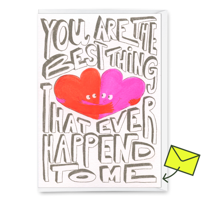 Deli Cards Grußkarte "You are the best thing" | Schöne Klappkarte für Verliebte