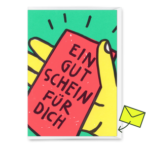 Deli Cards Grußkarte "Ein Gutschein für dich" | Schöne Gutschein-Karte