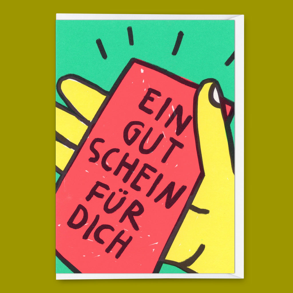 Deli Cards Grußkarte "Ein Gutschein für dich" | Schöne Gutschein-Karte