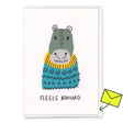 Deli Cards Grußkarte "Fleece Navidad" | Lustige Klappkarte zu Weihnachten