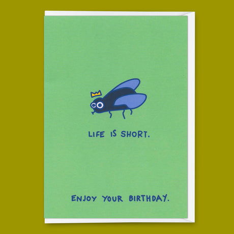 Deli Cards Grußkarte "Life is short" | Lustige Klappkarte zum Geburtstag