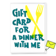 Deli Cards Grußkarte "Dinner" | Schöne Gutschein-Karte mit Spruch für jeden Anlass