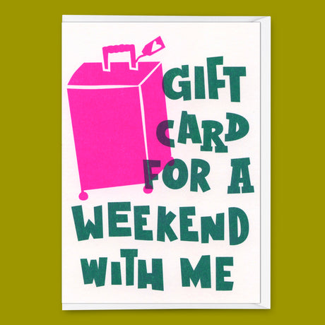 Deli Cards Grußkarte "Weekend" | Schöne Gutschein-Karte mit Spruch für jeden Anlass